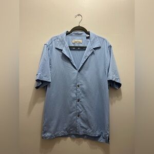 Tommy Bahama Silk Blend Button Down Shirt Large
